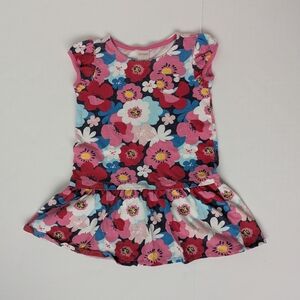 Gymboree Floral Dress - Pink, Red, and Blue